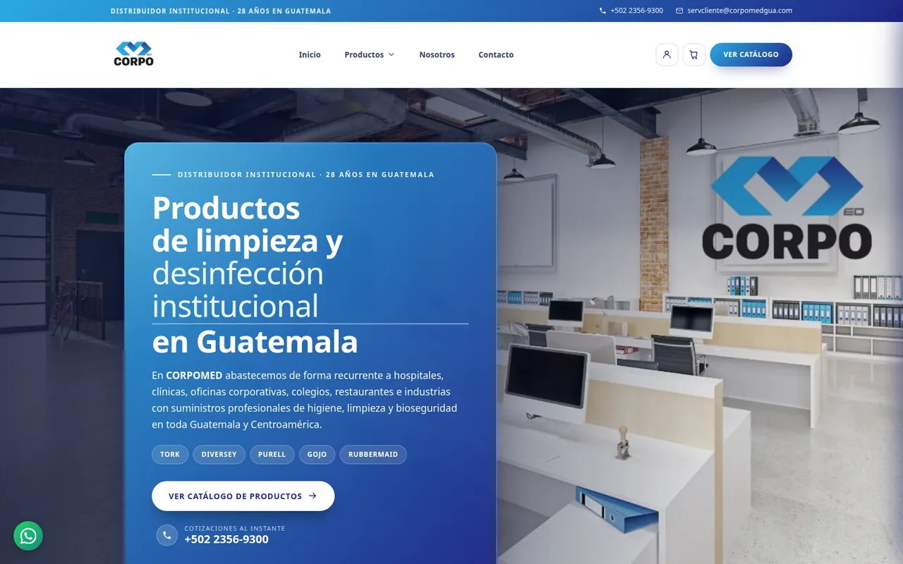 Sitio web de Corpomed