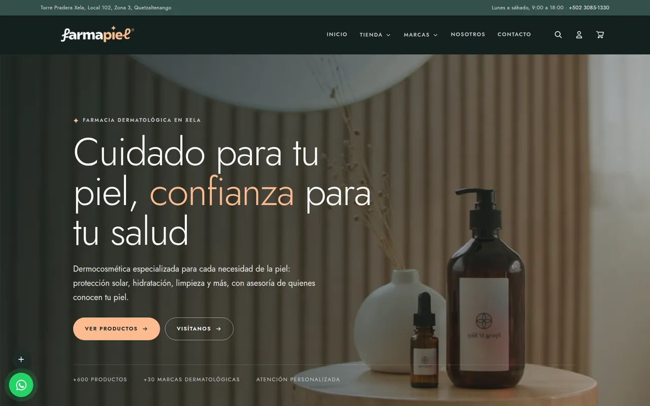 Sitio web de Farmapiel