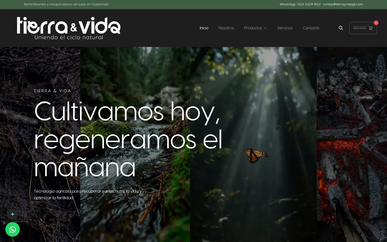 Sitio web de Tierra y Vida